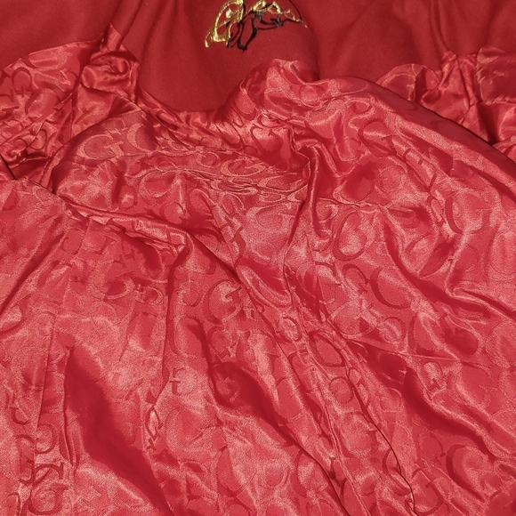 Preppy Retro Hipster Red Wool Small  Baddie Holiday Midi Pea Coat - Picture 9 of 11